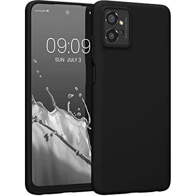 kwmobile Capa para Motorola Moto G32 capa TPU ultra fina e silicone com bordas elevadas antiquedas preto kwmobile Capa para Motorola Moto G32 capa TPU ultra fina e silicone com bordas elevadas antiquedas preto