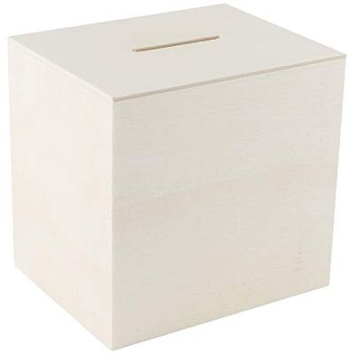 Ideen mit Herz Bealheiro de madeira, ideal para trabalhos manuais e para pintura, 10,2 cm x 9,8 cm x 8,2 cm, com fecho de plástico na parte inferior Ideen mit Herz Bealheiro de madeira, ideal para trabalhos manuais e para pintura, 10,2 cm x 9,8 cm x 8,2 cm, com fecho de plástico na parte inferior