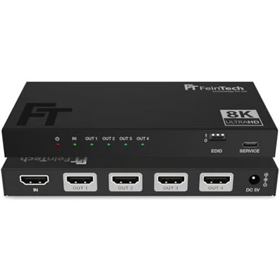 FeinTech SP410 Divisor HDMI - 8K 4K 120Hz Gaming - 4 Telas FeinTech SP410 Divisor HDMI - 8K 4K 120Hz Gaming - 4 Telas