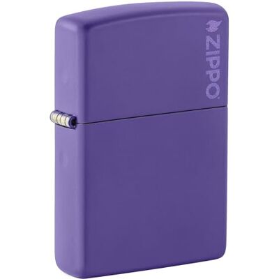 Zippo Isqueiro Purple Matte Logo Zippo Isqueiro Purple Matte Logo
