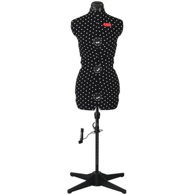 Prym adonna Polka Dots Busto de Costureira, Tamanho P, Preto com Pontos Brancos, Tamanho P (36-42) Prym adonna Polka Dots Busto de Costureira, Tamanho P, Preto com Pontos Brancos, Tamanho P (36-42)