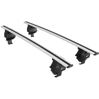 apline Compatível com Renault Clio 4 2013-2020 Ace-4 barras de teto auto porta-bagagens barras cruzadas cinzento alumínio 2 barras apline Compatível com Renault Clio 4 2013-2020 Ace-4 barras de teto auto porta-bagagens barras cruzadas cinzento alumínio 2 barras