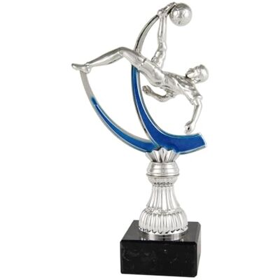 ART AT1221 Troféu de futebol chilena bicolor prateado/azul ART AT1221 Troféu de futebol chilena bicolor prateado/azul