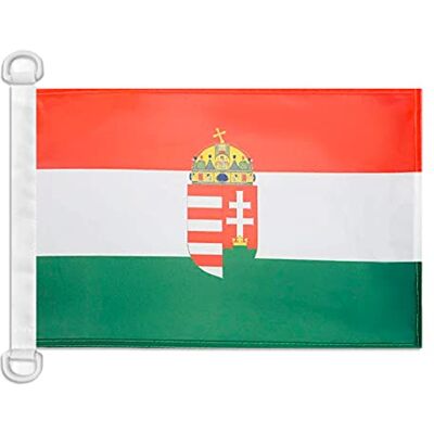AZ FLAG Bandeira de Náutica da Hungria com armas 45 x 30 cm pavilhão de conveniência húngara 30 x 45 cm, bandeira de barco com argolas Uso exterior y náutico Enseña náutica húngara resistente a la intemperie con costuras dobles y bordes reforzados AZ FLAG Bandeira de Náutica da Hungria com armas 45 x 30 cm pavilhão de conveniência húngara 30 x 45 cm, bandeira de barco com argolas Uso exterior y náutico Enseña náutica húngara resistente a la intemperie con costuras dobles y bordes reforzados
