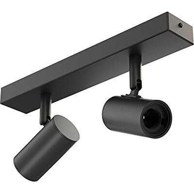 ledscom.de Plafão FARE, 2 luzes, preto mate, 2 x E27 máx. 60W ledscom.de Plafão FARE, 2 luzes, preto mate, 2 x E27 máx. 60W