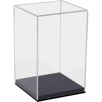 HMF Vitrina expositora, vitrina de acrílico para coleções e figura, 14 x 14 x 22 cm HMF Vitrina expositora, vitrina de acrílico para coleções e figura, 14 x 14 x 22 cm