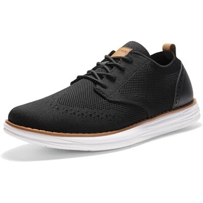Bruno Marc Sapatos com Atacadores Transpiráveis Sapatos de Vestir Oxfords Clássicos Formais Derby para Homem Verão com Palmilha Acolchoada Confortável, Preto, 43 UE Bruno Marc Sapatos com Atacadores Transpiráveis Sapatos de Vestir Oxfords Clássicos Formais Derby para Homem Verão com Palmilha Acolchoada Confortável, Preto, 43 UE