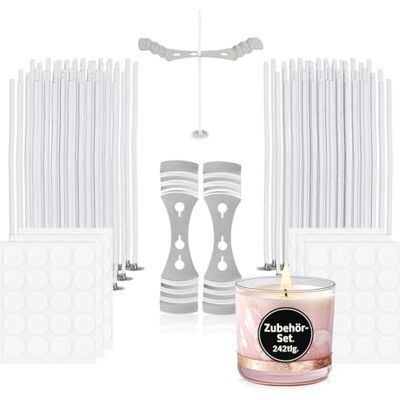 com-four ® Conjunto de madeixas de 12 cm para 120 velas, ideal para fabricar com-four ® Conjunto de madeixas de 12 cm para 120 velas, ideal para fabricar