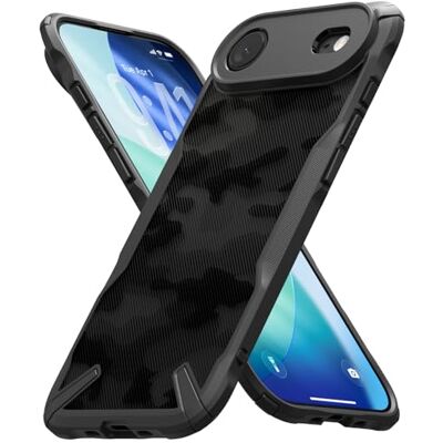 Ringke Fusion-X Compatível com capa iPhone Air, capa protetora resistente a impactos com para-choques reforçado e design militar Camo Black Ringke Fusion-X Compatível com capa iPhone Air, capa protetora resistente a impactos com para-choques reforçado e design militar Camo Black