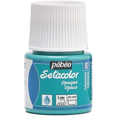 PEBEO Tinta em setacolor opaca turquesa 45 ml PEBEO Tinta em setacolor opaca turquesa 45 ml