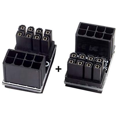 chenyang CY ATX adaptador de 8 pinos fêmea a macho de 8 pinos em ângulo de 180 graus para placas gráficas de escritório chenyang CY ATX adaptador de 8 pinos fêmea a macho de 8 pinos em ângulo de 180 graus para placas gráficas de escritório