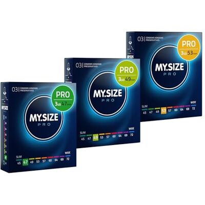 MY.SIZE - MY.SIZE PRO - 53mm - 3-pack - Preservativo MY.SIZE - MY.SIZE PRO - 53mm - 3-pack - Preservativo