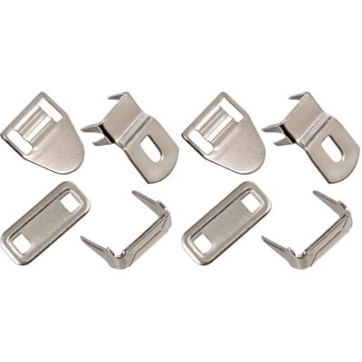 AERZETIX Jogo de 15 fechos de gancho invisíveis sem costura cor prata em metal para calças, saias, trajes, trabalhos manuais têxteis AERZETIX Jogo de 15 fechos de gancho invisíveis sem costura cor prata em metal para calças, saias, trajes, trabalhos manuais têxteis