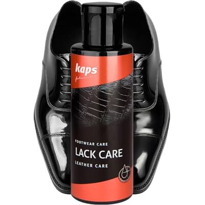 Kaps Condicionador para cuidados com a pele, couro envernizado, lacado, sintético e de réptil, evita rachas, para sapatos, botas, malas, Lack Care, Neutro transparente Kaps Condicionador para cuidados com a pele, couro envernizado, lacado, sintético e de réptil, evita rachas, para sapatos, botas, malas, Lack Care, Neutro transparente