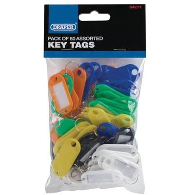 Draper 48 Key Tags of Assorted Colors. Draper 48 Key Tags of Assorted Colors.