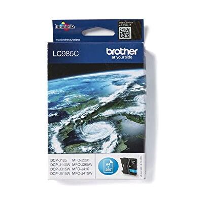 Brother LC985 Cartucho de tinta ciano (duração estimada: até 260 páginas segundo ISO/IEC 24711) Brother LC985 Cartucho de tinta ciano (duração estimada: até 260 páginas segundo ISO/IEC 24711)