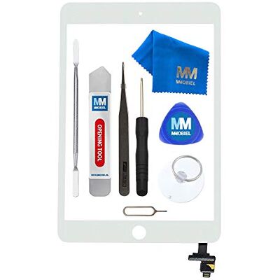 MMOBIEL Digitalizador compatível com iPad Mini 1/2 7.9 Plg. 2012/13 (branco), ecrã tátil frontal 7,9 pol. IC Chip e kit de htas MMOBIEL Digitalizador compatível com iPad Mini 1/2 7.9 Plg. 2012/13 (branco), ecrã tátil frontal 7,9 pol. IC Chip e kit de htas
