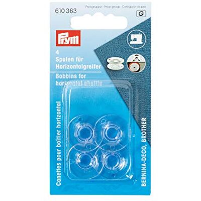 Prym Bobbins, transparente, 21,2 mm Prym Bobbins, transparente, 21,2 mm