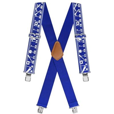 Faithfull BracesTM Tirantes resistentes de 5 cm de ancho, color azul Faithfull BracesTM Tirantes resistentes de 5 cm de ancho, color azul