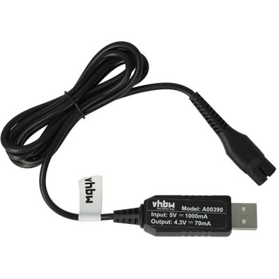 vhbw Cabo de carregamento compatível com Philips BT3205/15 BT3203/15, MG5720/15, BT3206/14, BT3201/15 máquina de barbear cabo de rede, 12,4 cm vhbw Cabo de carregamento compatível com Philips BT3205/15 BT3203/15, MG5720/15, BT3206/14, BT3201/15 máquina de barbear cabo de rede, 12,4 cm
