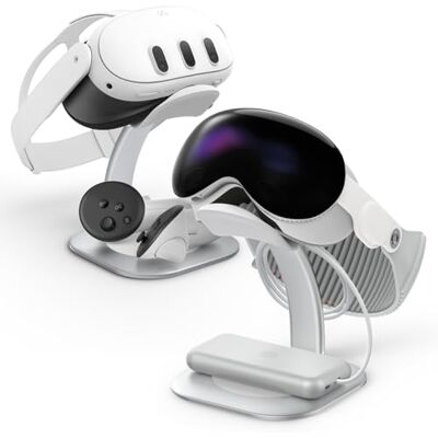 Spigen DR110 Stand Soporte Compatible con Apple Vision Pro M2 (2024) / Galaxy XR (2025) / Meta Quest 3S / Meta Quest 3 Plata Spigen DR110 Stand Soporte Compatible con Apple Vision Pro M2 (2024) / Galaxy XR (2025) / Meta Quest 3S / Meta Quest 3 Plata