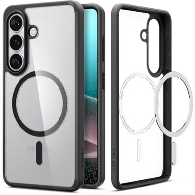 Spigen Capa Ultra Hybrid MagFit para Samsung Samsung Galaxy S26 Compatível com MagSafe, Clear Black Spigen Capa Ultra Hybrid MagFit para Samsung Samsung Galaxy S26 Compatível com MagSafe, Clear Black