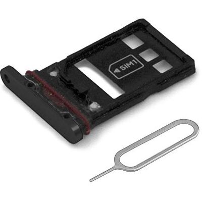 MMOBIEL Bandeja de cartão porta dupla sim ranhura compatível com Huawei P30 Pro 2019 suporte de ranhura SIM inclui junta de borracha e sim pin preto MMOBIEL Bandeja de cartão porta dupla sim ranhura compatível com Huawei P30 Pro 2019 suporte de ranhura SIM inclui junta de borracha e sim pin preto