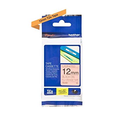 Brother Fita, cor preto e laranja fluorescente Brother Fita, cor preto e laranja fluorescente