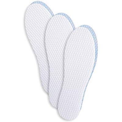 Kaps Fresh Step, palmilhas de calçado desodorizantes ultra frescas com microcápsulas, testadas dermatologicamente, sem alérgenos, embalagem de 3 pares, fabricados na Europa (41-43 EUR) Kaps Fresh Step, palmilhas de calçado desodorizantes ultra frescas com microcápsulas, testadas dermatologicamente, sem alérgenos, embalagem de 3 pares, fabricados na Europa (41-43 EUR)
