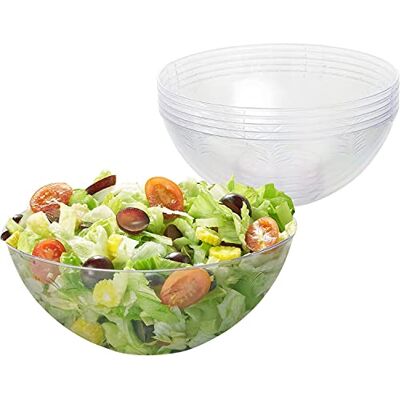 Matana - 5Pcs Disposable Bowls 1500ml - Clear - Tigelas Matana - 5Pcs Disposable Bowls 1500ml - Clear - Tigelas