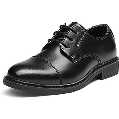 Bruno Marc Sapatos cordões crianças vestir Oxfords, preto, 28 Bruno Marc Sapatos cordões crianças vestir Oxfords, preto, 28