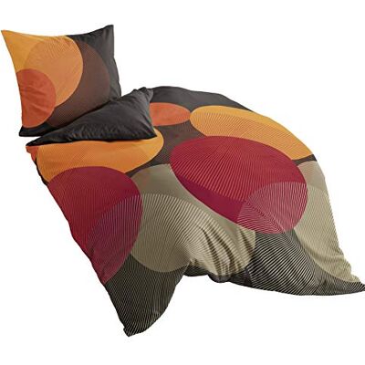 Bierbaum Roupa de cama em cetim Maco 6155 Design Cocoa 09, cetim mako, castanho, 135 x 200 cm Bierbaum Roupa de cama em cetim Maco 6155 Design Cocoa 09, cetim mako, castanho, 135 x 200 cm