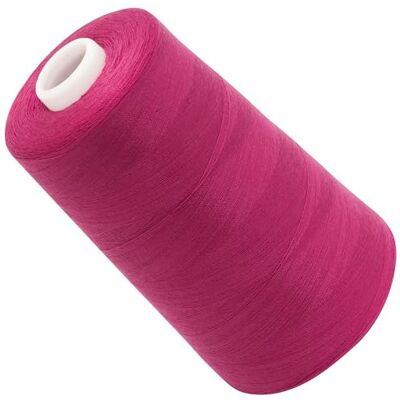 AERZETIX Bobina cónica de linha de costura 120 (40/2) 4000 m em poliéster cor rosa carmim confeção merçaria corda cordão costura roupa de couro AERZETIX Bobina cónica de linha de costura 120 (40/2) 4000 m em poliéster cor rosa carmim confeção merçaria corda cordão costura roupa de couro