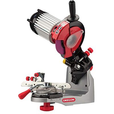 Oregon Afiador de corrente de motosserras profissional de 230 volts, sistema universal para todos os tipos de motosserras Sistema Universal para Todo Tipo de Motosierras Oregon Afiador de corrente de motosserras profissional de 230 volts, sistema universal para todos os tipos de motosserras Sistema Universal para Todo Tipo de Motosierras