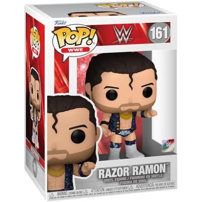 Funko Pop! WWE: WWE 94 SS Razor Ramon Figura de vinil colecionável ideia para presente- Mercadoria oficial Brinquedos para crianças e adultos Fãs desportivas boneco para colecionadores e Funko Pop! WWE: WWE 94 SS Razor Ramon Figura de vinil colecionável ideia para presente- Mercadoria oficial Brinquedos para crianças e adultos Fãs desportivas boneco para colecionadores e