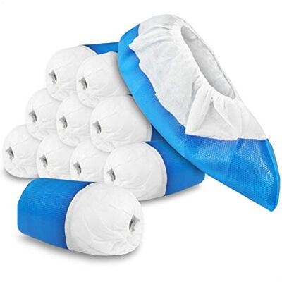 com-four ® 100x Capa de calçado reutilizável premium, capas de plástico com-four ® 100x Capa de calçado reutilizável premium, capas de plástico