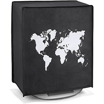 kwmobile Capa compatível com Thermomix TM5 / TM6 capa protetora anti-pó para robô de cozinha mapa do mundo kwmobile Capa compatível com Thermomix TM5 / TM6 capa protetora anti-pó para robô de cozinha mapa do mundo