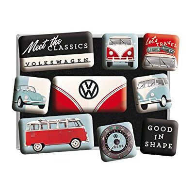 ART Conjunto de ímanes retro, 9 unidades, VW – Meet The Classics ART Conjunto de ímanes retro, 9 unidades, VW – Meet The Classics