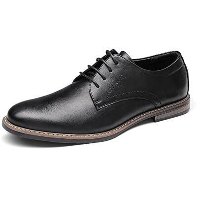 Bruno Marc Sapatos Derby homens atacadores, tamanho 40, preto Bruno Marc Sapatos Derby homens atacadores, tamanho 40, preto