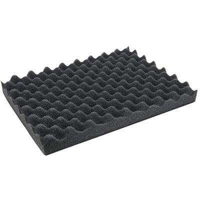 HMF Espuma acústica ondulada, 440 x 315 mm, para mesa, para mala, altura: 45 mm HMF Espuma acústica ondulada, 440 x 315 mm, para mesa, para mala, altura: 45 mm