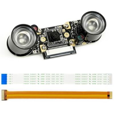Waveshare IMX219-77IR Camera aplicável para Jetson Nano Developer Kit Compute Module 3/3,8 Megapixels Infrared Night Vision 77° FOV 3280 × 2464 Resolution 2,96 mm Focal Lengengengeng. th Waveshare IMX219-77IR Camera aplicável para Jetson Nano Developer Kit Compute Module 3/3,8 Megapixels Infrared Night Vision 77° FOV 3280 × 2464 Resolution 2,96 mm Focal Lengengengeng. th