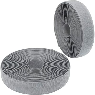 AERZETIX C65950 Fita / rolo de scratch 25 mm 5 metros auto-aderência organizador/prendedores de cabos tira de encaixe bolsa de vestuário correia cor: cinza pedra em poliamida e poliéster AERZETIX C65950 Fita / rolo de scratch 25 mm 5 metros auto-aderência organizador/prendedores de cabos tira de encaixe bolsa de vestuário correia cor: cinza pedra em poliamida e poliéster