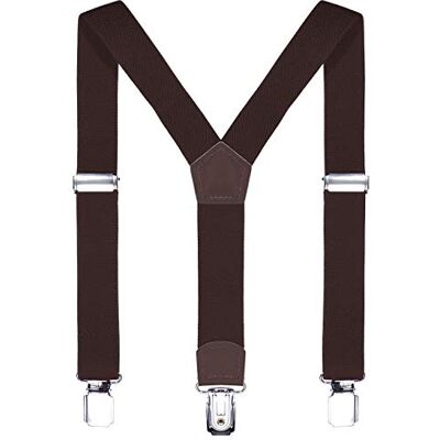 DonDon Crianças alças castanhas 2 cm, comprimento estreito ajustável para uma altura de 80 cm a 110 cm, ou seja 1-5 anos DonDon Crianças alças castanhas 2 cm, comprimento estreito ajustável para uma altura de 80 cm a 110 cm, ou seja 1-5 anos