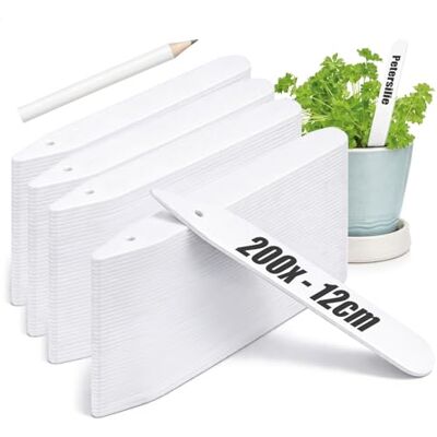 com-four ® 200 x etiquetas para plantas lápis, etiquetas de encaixe de 12 com-four ® 200 x etiquetas para plantas lápis, etiquetas de encaixe de 12