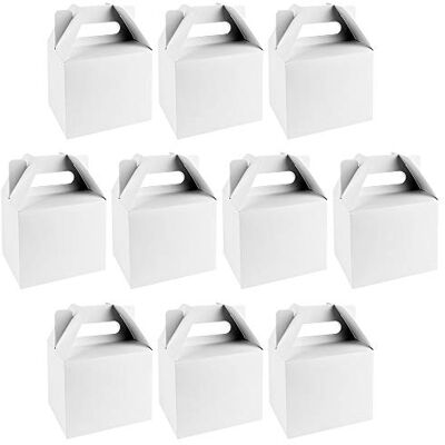 Ideen mit Herz Caixas de presente, design 1, 11 x 9 x 14 cm, 250 g/m², branco, 10 unidades Ideen mit Herz Caixas de presente, design 1, 11 x 9 x 14 cm, 250 g/m², branco, 10 unidades