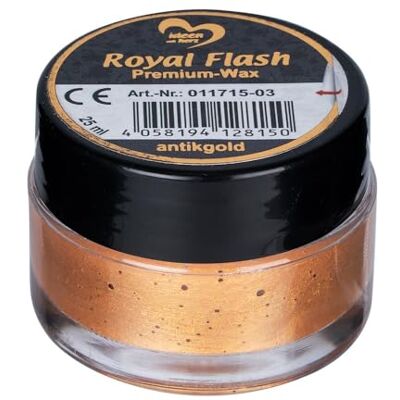 Ideen mit Herz Cera Royal Flash de alta qualidade 25 ml, efeito de micro-partículas metálicas (dourado envelhecido) Ideen mit Herz Cera Royal Flash de alta qualidade 25 ml, efeito de micro-partículas metálicas (dourado envelhecido)