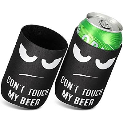 kwmobile Capas de neoprene compatíveis com 330 ml/355 ml lata 2X capa refrigeradora de latas com design em branco/preto kwmobile Capas de neoprene compatíveis com 330 ml/355 ml lata 2X capa refrigeradora de latas com design em branco/preto