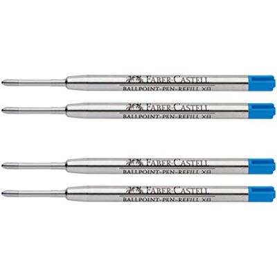 Faber-Castell Recambio para bolígrafo (4 unidades, Extra ancho Azul) Faber-Castell Recambio para bolígrafo (4 unidades, Extra ancho Azul)
