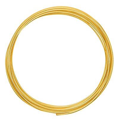 Creative Fio de alumínio redondo 5 m x 2 mm dourado (dourado) – fio flexível metálico para bijutaria, arranjos florais e trabalhos manuais Creative Fio de alumínio redondo 5 m x 2 mm dourado (dourado) – fio flexível metálico para bijutaria, arranjos florais e trabalhos manuais