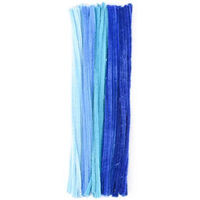 Creative Pipe Cleaners Mix For Crafts 8 mm x 30 cm, 50 peças, fibra sintética, azul, 30 x 0,8 x 0,1 cm Creative Pipe Cleaners Mix For Crafts 8 mm x 30 cm, 50 peças, fibra sintética, azul, 30 x 0,8 x 0,1 cm